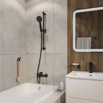 Стойка для душа 700мм Iddis Ray, черный мат. RAY70B0i17