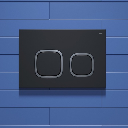 Клавиша смыва универсальная IDDIS, черная UNI04BCi77