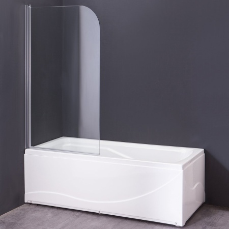 Шторка для ванны Grossman GR-100, 80*140 стекло прозрачное Easy Clean