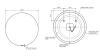 Зеркало Cersanit Eclipse smart 100x100 с подсветкой круглое 64145