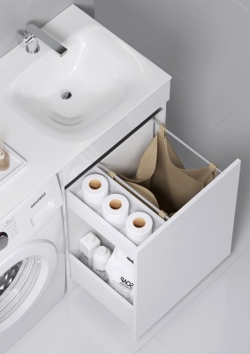 Тумба напольная правая Aqwella Forma 115 с умывальником Forma 115 FOR0105KR