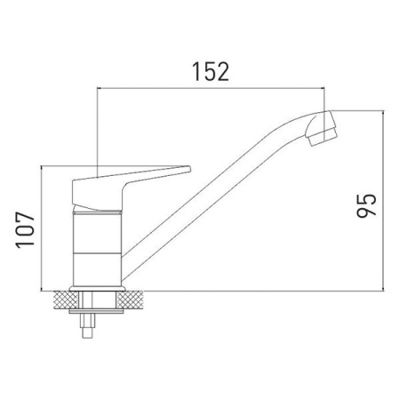 Смеситель для кухни Gross Aqua Delta 3210268С- G0109