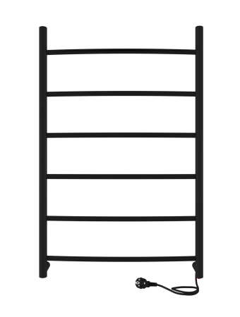 Полотенцесушитель Indigo Arc б/п (electro) 80/50 (скр.монтаж, унив.подкл.R/L, black) LCAE80-50BRR