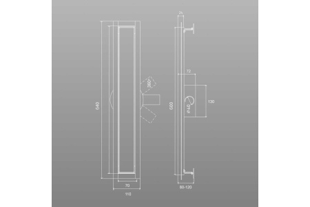 Трап линейный РМС ТЛ02-60х7