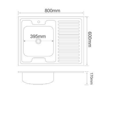 Кухонная мойка РМС MG6-8060R