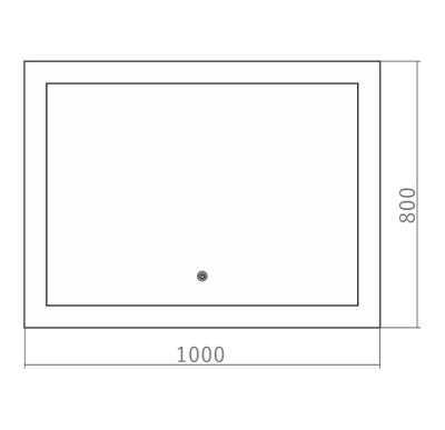 Зеркало с сенсорным выключателем Silver Mirrors "Норма" 100х80 ФР-00001452