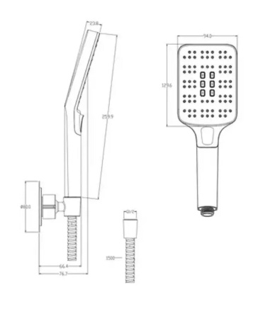 Душевой гарнитур Cersanit Ferro 64085