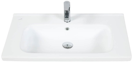 Тумба подвесная Laparet ELECTRA 80 с умывальником Creavit Ideal 80 белый глянец (LE-WCAB-80-01+ID080-00CB00E-0000)