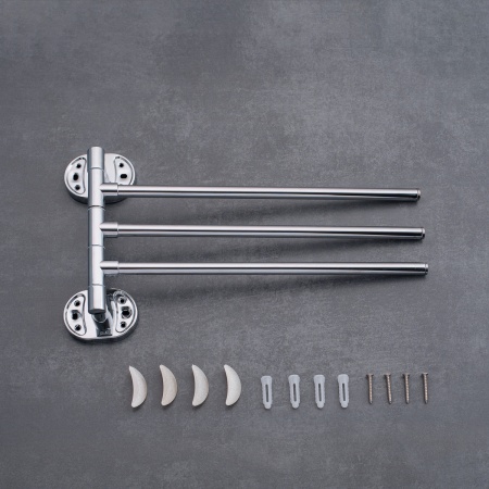 Держатель для полотенец поворотный тройной PMC A1025