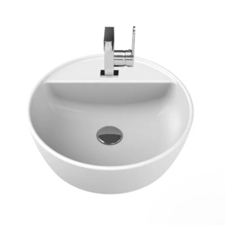 Умывальник на столешницу круглый CeraStyle One 42см, белый OC021D71U00