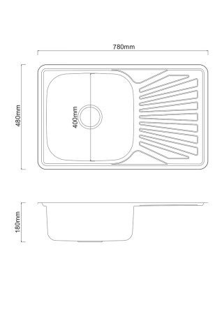 Кухонная мойка PMC MG8-7848L