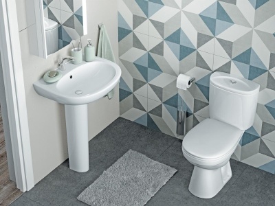 Унитаз-компакт с сиденьем дюропласт Santek АНИМО 1WH302132