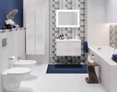 Ванна акриловая прямоугольная Cersanit Lorena 160x70 (ванна с ножками)