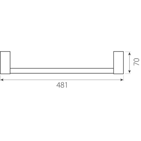 Держатель для полотенец Ferro Audrey, хром AD07