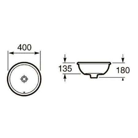 Умывальник Roca Foro 40