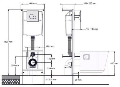 Унитаз с инсталляцией подвесной Santek Нео 1WH501543 с сиденьем Soft-close