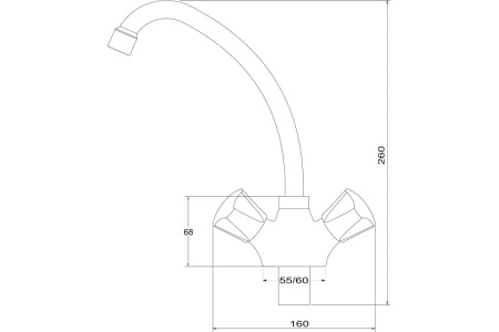 Смеситель для кухни РМС PL4-271F