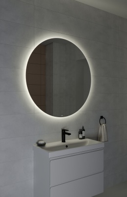 Зеркало Cersanit Eclipse smart 100x100 с подсветкой круглое 64145. Акция