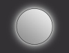 Зеркало Cersanit Eclipse smart 80x80 с подсветкой круглое в черной рамке 64147. Акция