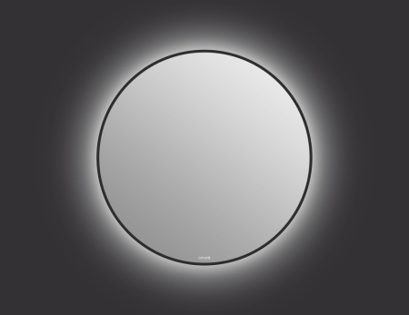 Зеркало Cersanit Eclipse smart 80x80 с подсветкой круглое в черной рамке 64147. Акция
