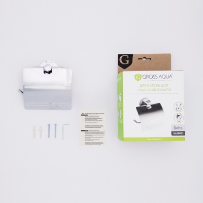 Держатель для туалетной бумаги с крышкой Gross Aqua Delta GA18033. Акция