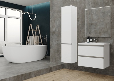 Пенал подвесной левый Laparet Electra 35, белый глянец LE-TCAB-35-01L