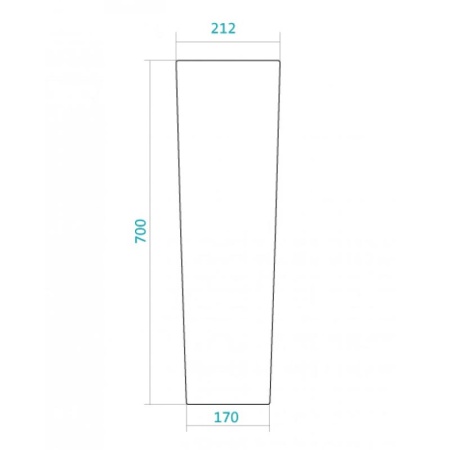 Пьедестал/постамент для умывальника Santek "Аллегро", белый 1WH301956