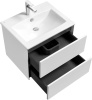 Тумба Акватон Сохо 60 с умывальником Элина 60, белый 1A2518001AJ010. Образец. Распродажа