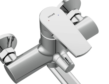 Смеситель для ванны с длинным изливом однорычажный Cersanit Moduo 64098