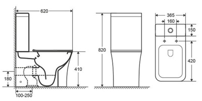 Унитаз напольный Cerutti Marmolada, белый CT7777