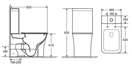 Унитаз напольный Cerutti Marmolada, белый CT7777