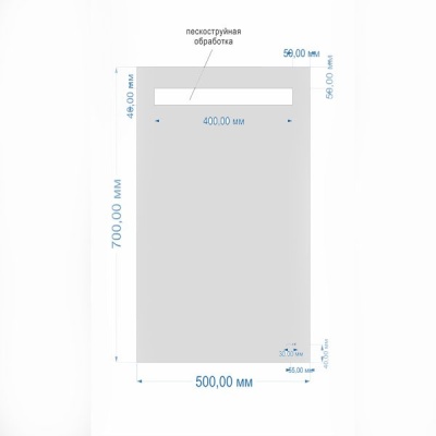 Зеркало с подсветкой Cersanit LED 010 base 50*70 LU-LED010*50-b-Os. Акция