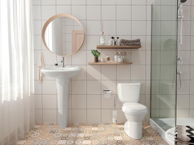 Унитаз напольный Santek "БРИЗ", белый 1WH302138