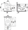 Унитаз подвесной Creavit Free безободковый FE322-11AM00E-0000 с сиденьем