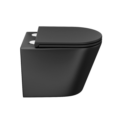 Унитаз подвесной безободковый Iddis Calipso CALR3BMi25, черный