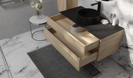 Тумба подвесная Raval Decent 100 антрацит Dec.01.100/A/RL