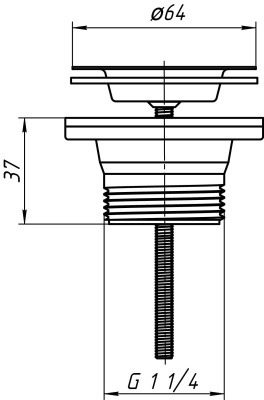 Выпуск с нержавеющей сеткой Ани Пласт 1/4 M200
