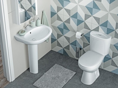 Унитаз напольный Santek "АНИМО", белый 1WH110032