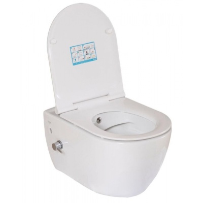 Унитаз подвесной Creavit Free безободковый FE322-34CB00E-0002 с сиденьем Унитаз подвесной Creavit Free безободковый FE322-34CB00E-0002 с сиденьем