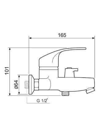 Смеситель для ванны PMC SL85-009E