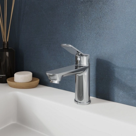 Смеситель для умывальника цельнолитой Milardo Enjoy, хром ENJSB00M01