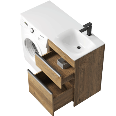 Тумба напольная с умывальником Aqwella Terra TER01052NDB R, дуб балтийский