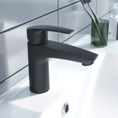 Смеситель для умывальника Iddis Ray RAYBL00i01, черный