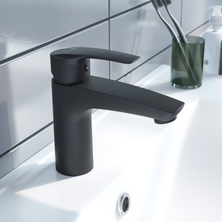 Смеситель для умывальника Iddis Ray RAYBL00i01, черный