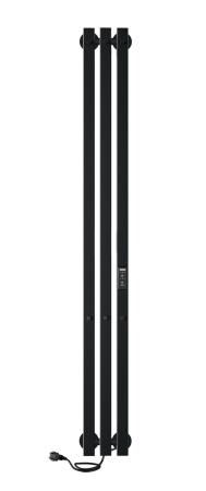 Полотенцесушитель Indigo Style 3 PRO (electro) 120/13 (таймер, скр.монтаж, унив.подкл.R/L, black) LSPRE120-13BRRt