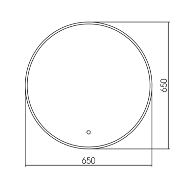 Зеркало Silver Mirrors Плаза Д650 (сенсорный выключатель) ФР-1537. Распродажа