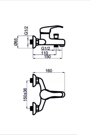 Смеситель для ванны Rubineta Yuta Y 10 MARS