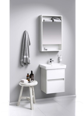 Зеркальный шкаф Aqwella Сити SIT0405DK 50см, дуб канадский