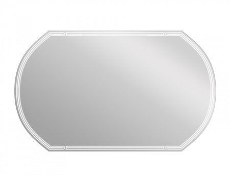 Зеркало овальное Cersanit LED 60 с подсветкой белый LU-LED090*100-d-Os. Образец. Распродажа