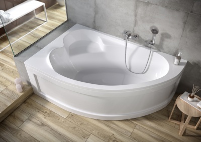 Ванна акриловая асимметричная правая с ножками с панелью Cersanit KALIOPE 153x100 (S301-025+PA-KALIOPE*153)